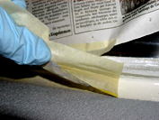 Abklebeband direkt wieder entfernen